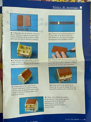 Maquette De Village PRAS - La Crêperie - Échelle HO (1/87) - Neuf à Monter