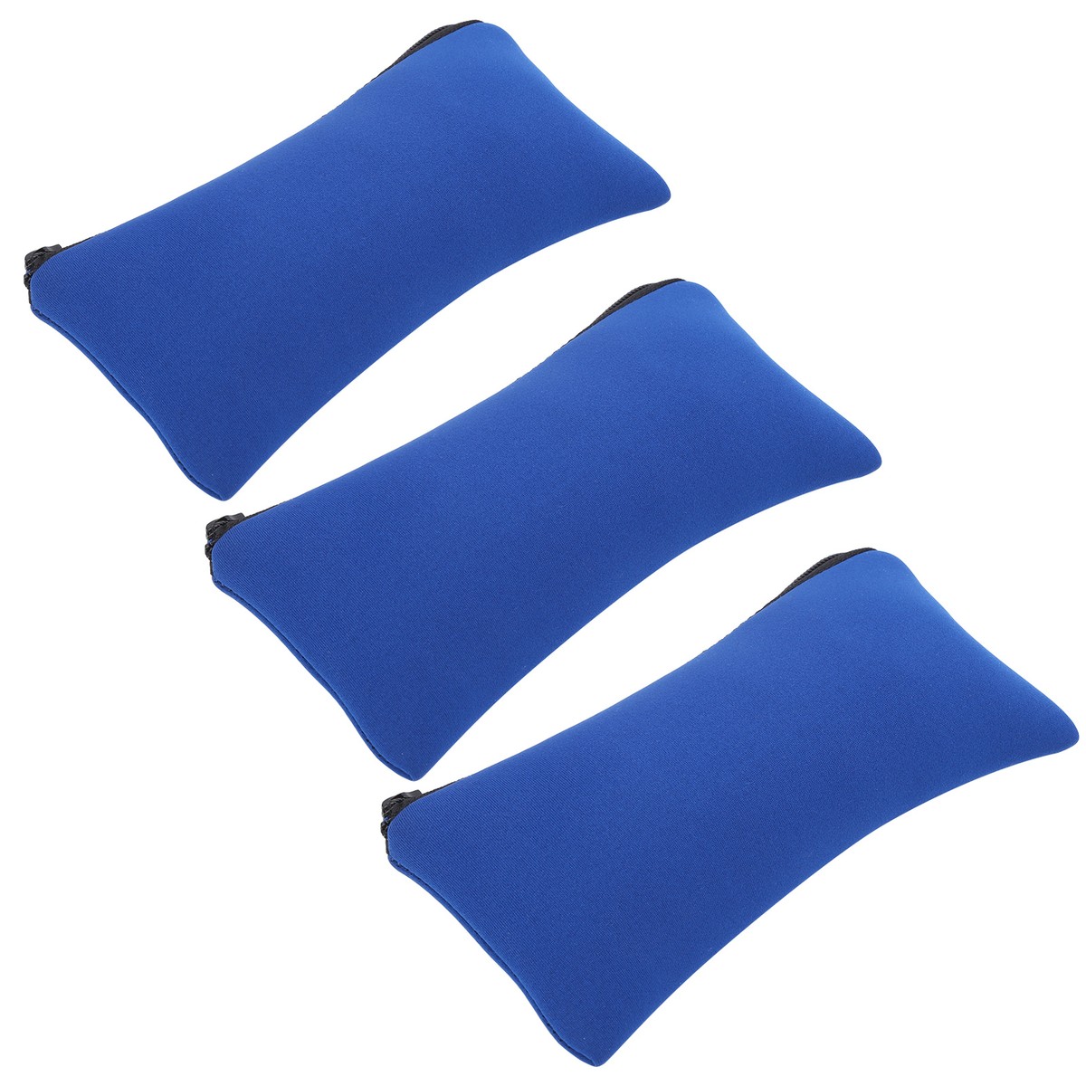 Masyrt Pencil Case, Pack Of 3 Neoprene Mountaineering Storage Pencil Case Bag Camping Soft Wear-Resistant Pen Bag (Black