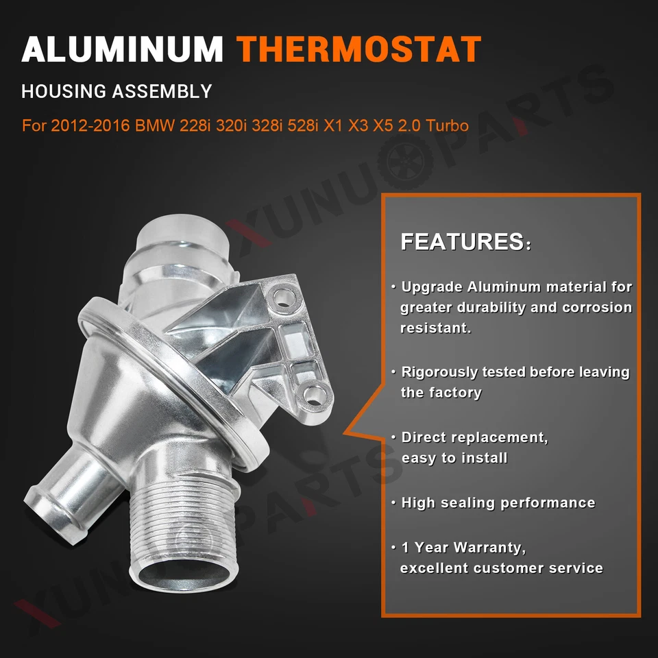 Conjunto de carcasa de termostato mejorado para BMW X1 2013-2015 2013-2016 X3 2,0 L Foto 2 de 4