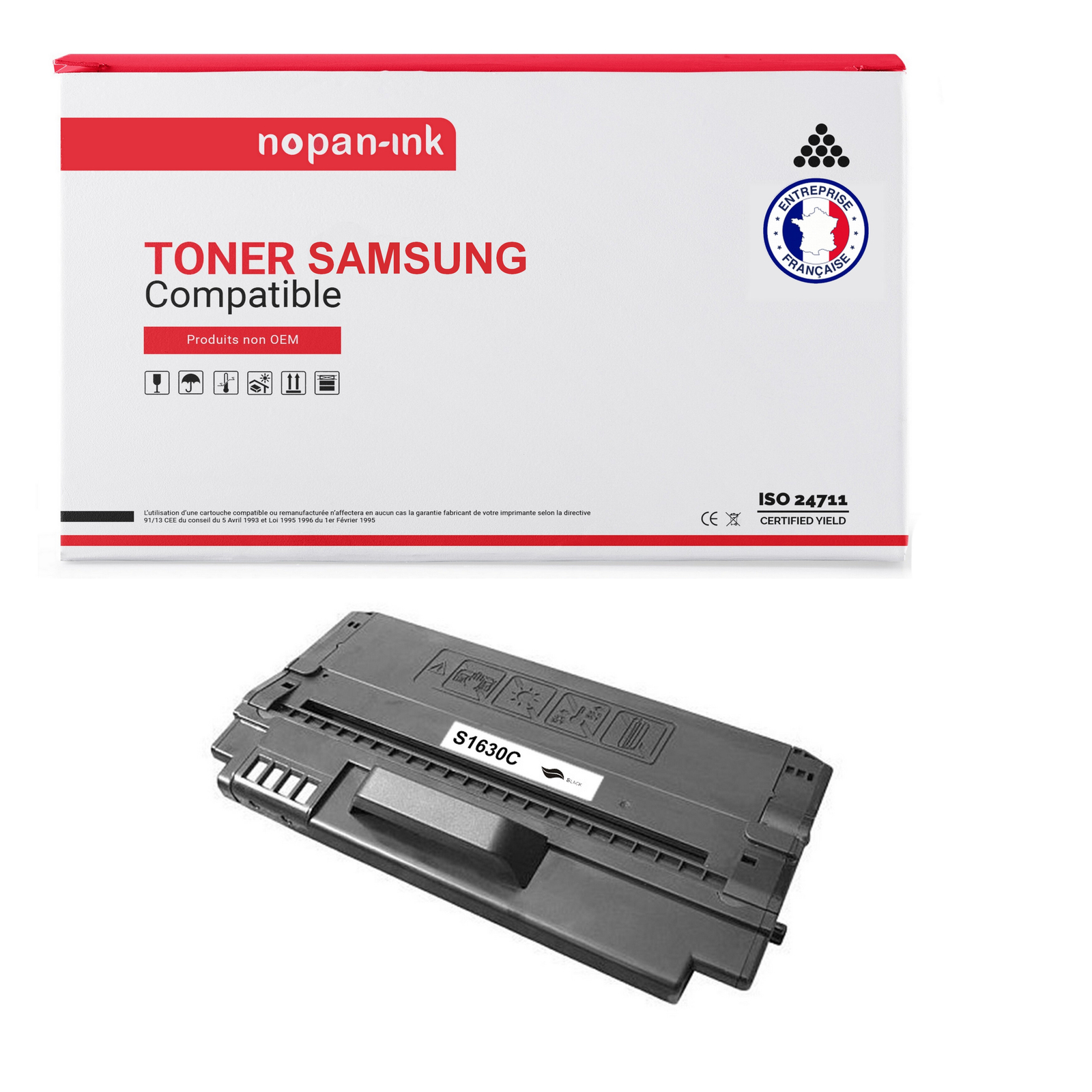 Toner SAMSUNG ML-D1630A noir de haute précision par NOPAN-INK pour un rendu net