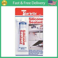 Star Brite 082102P Silicone Sealant Clear 2.8 Oz