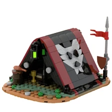 MOC-155126 Tiny Tent Model for Medieval Town Castle Theme 230 Parts