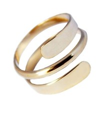 Toe Ring | Pipeline 14K Gold Fill | Adjustable Ring For Foot Or Midi | Unisex...