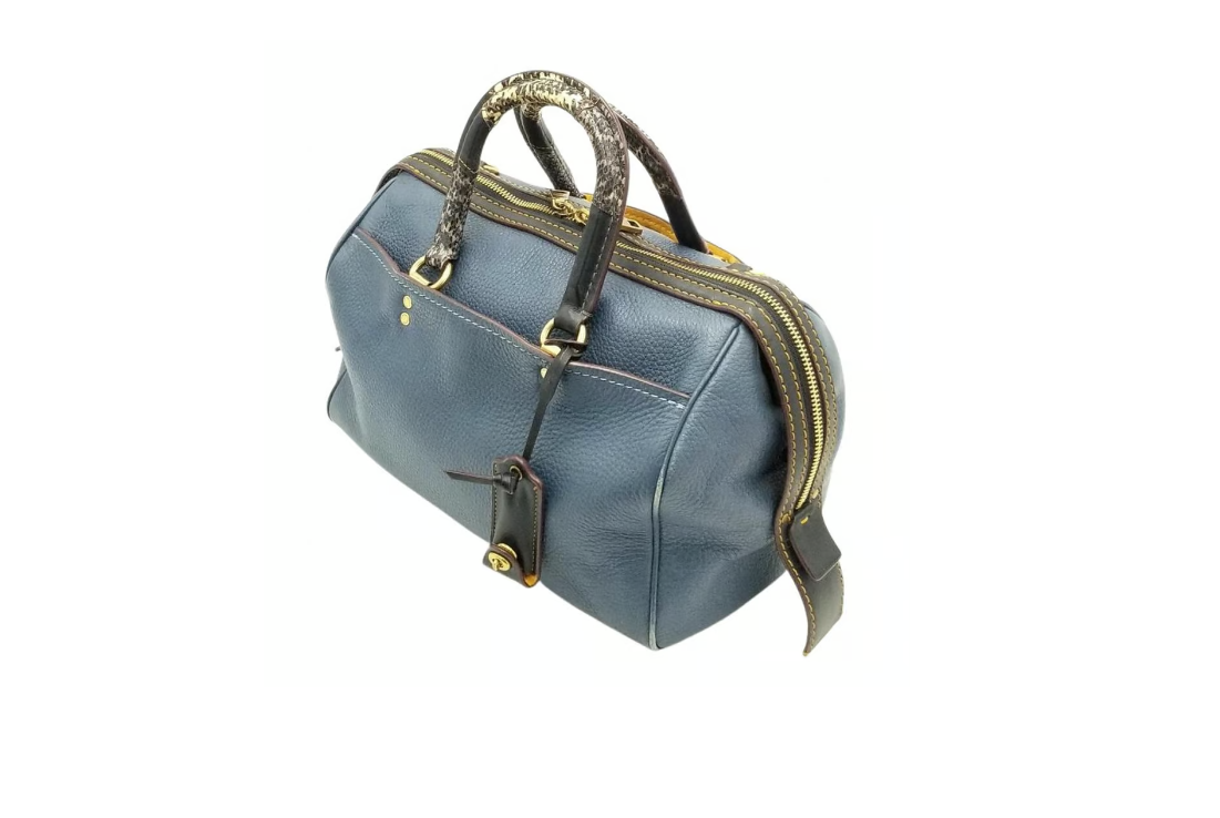 Coach 1941 Rogue 36 Denim Blue Small Duffle Snakeskin Detail | eBay
