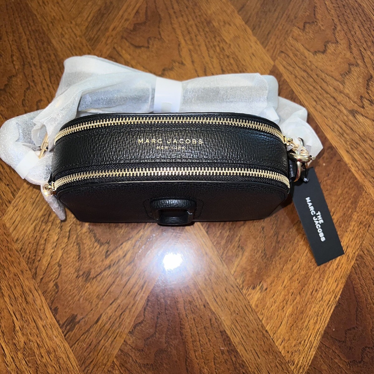 NWT Marc Jacobs Shutter Leather Crossbody Black | eBay
