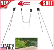 Shooting Rebar Hanging Target Stand Bracket Mounting Chain Kit for AR500 Steel