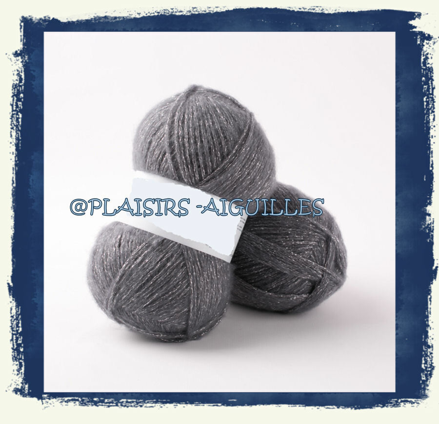 5 Pelotes de laine Phil Diamant Minerai fil brillant Phildar neuf