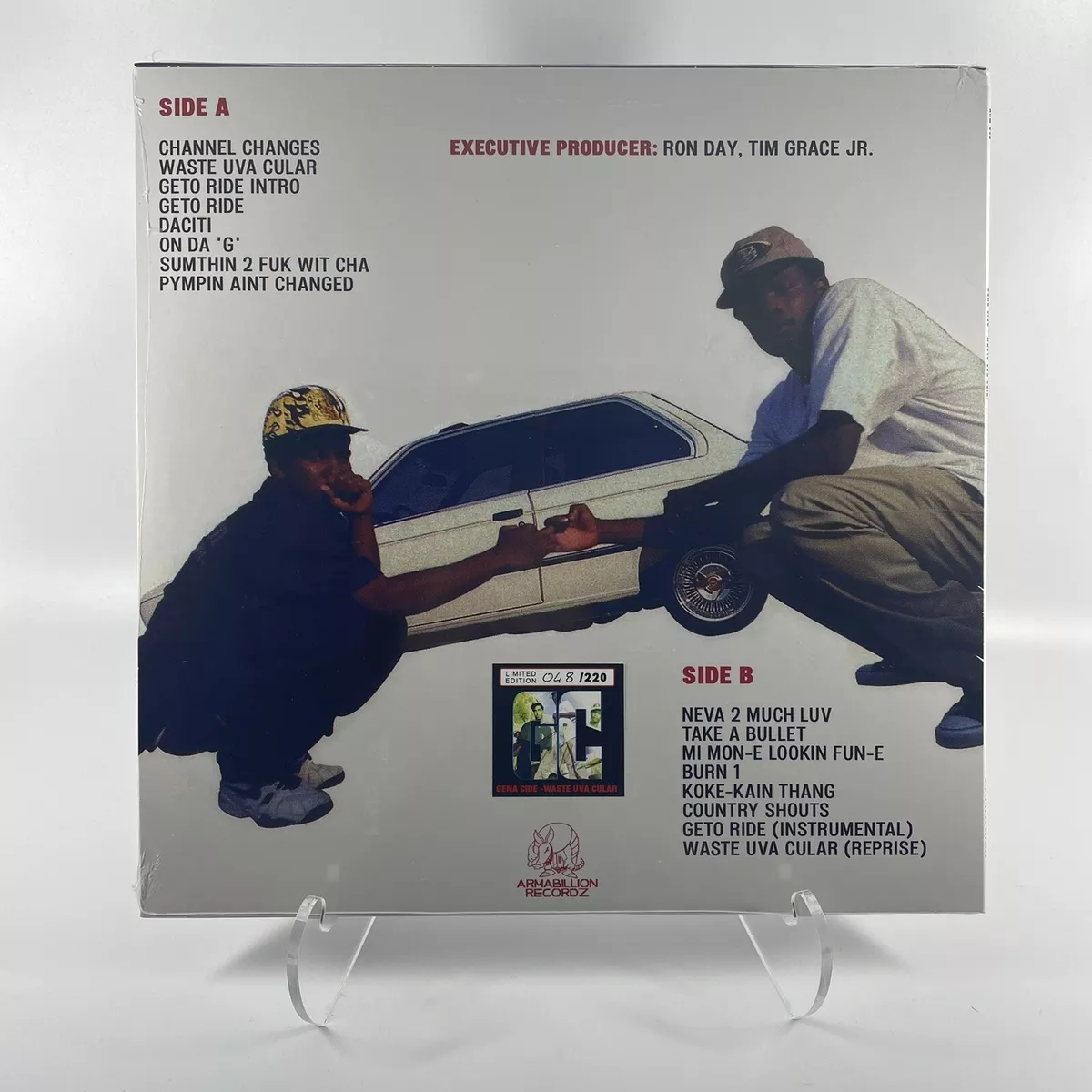 Gena Cide - Waste Ova Cular Vinyl Record LP With Bonus Poster G-Funk Hip Hop
