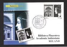 Envelope 2009 - LOT/10548ZM - REPUBLIC - AMBROSIAN ACADEMY - POSTCARD MAXIM