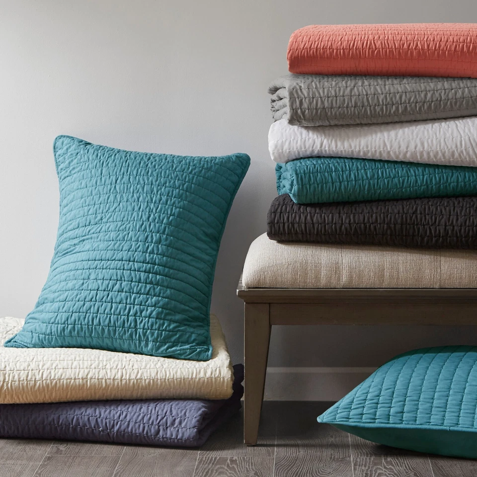 Madison Park Keaton 3 Piece Quilt Set All Season Bedspread Bedding Shams Pillows - Image 4 of 4