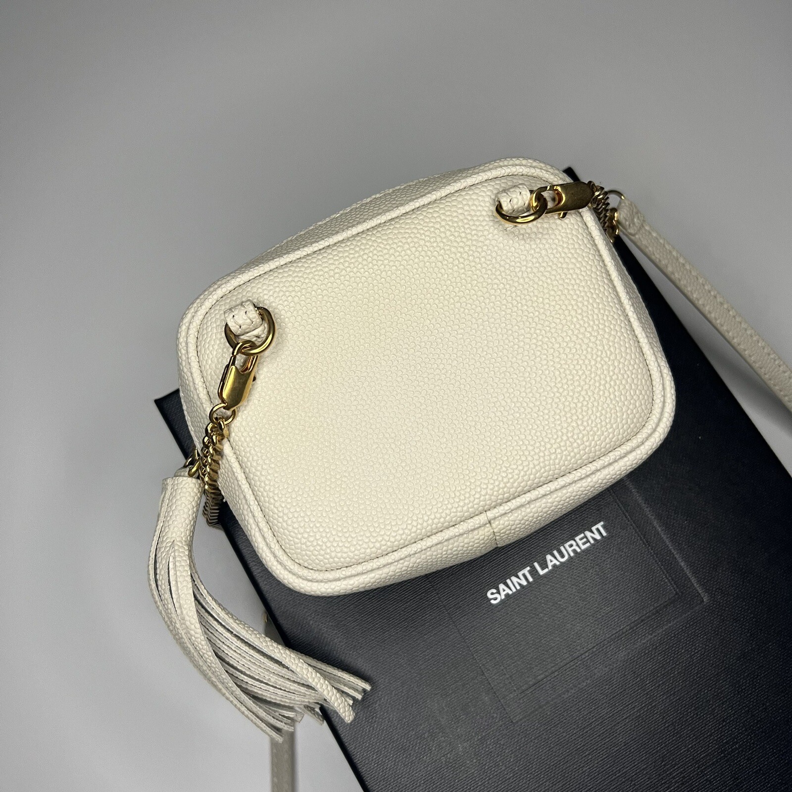 SAINT LAURENT YSL Baby Lou Borsa a chiave moneta