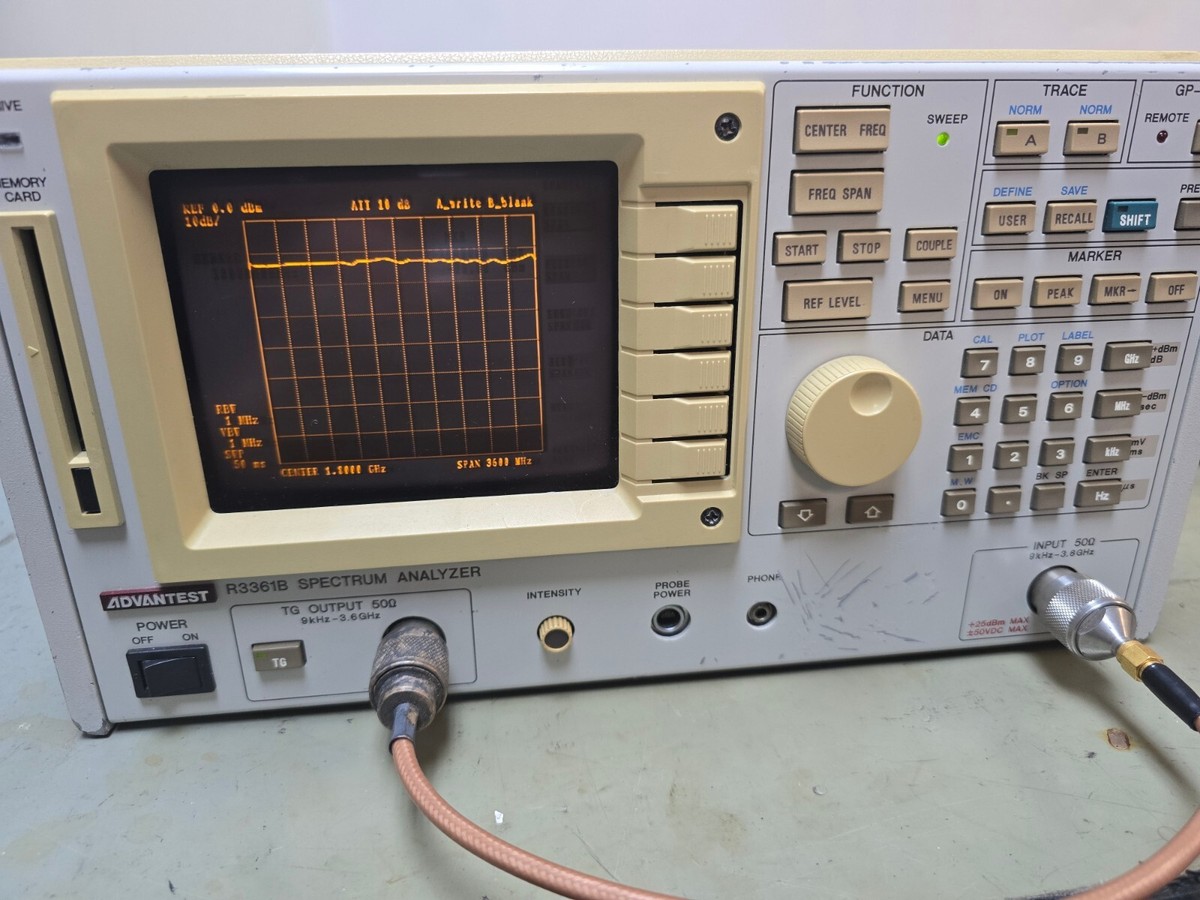 Advantest R3361B Spectrum Analyzer 9Khz-3.6Ghz - TESTED | eBay
