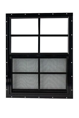 Shed windows 18'' x 23'' , flush mount, tempered glass with bug screen