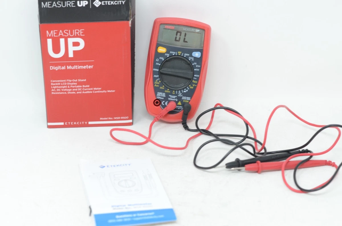 Etekcity MSR-R500 Digital Multimeter, Amp Volt Ohm Voltage Tester Meter