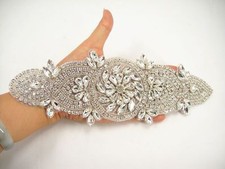 Sale Rhinestone Wedding Applique Crystal Dancing Dress Diamante Costume Motif