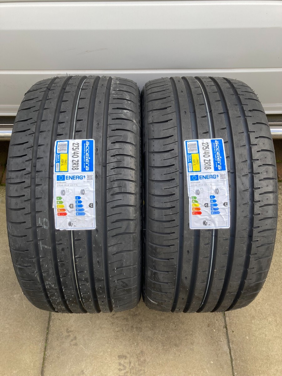 2 x 275/40ZR18 103Y XL ACCELERA EXTRA LOAD 275 40 18 TYRES 275