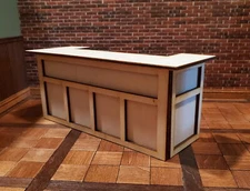 Dollhouse Pub Bar DIY KIT Wood Large Tudor or Irish 1:12 Scale Miniature