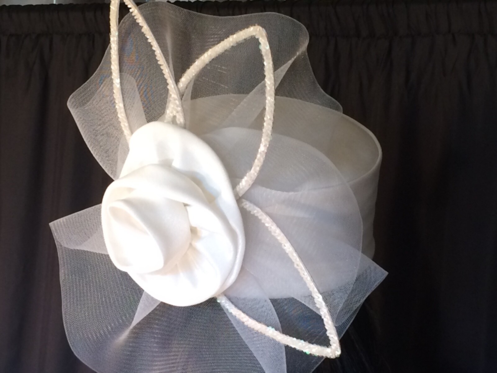 Купить Vintage bridal Pillbox hat 80s 