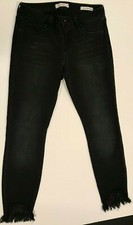 Jessica Simpson Women's Denim Black Jean Pants Size 28 Mid Rise Boot Cut
