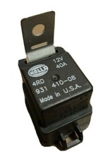 Hella Original - 12V, 40A Relay with Bracket - Hella 4RD 931 410-08 Made in USA