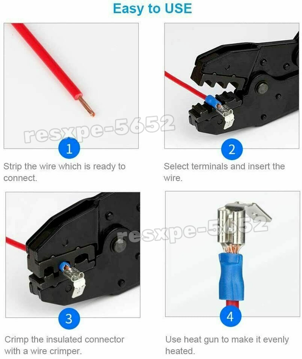 Gl Terminals Set 1200Pcs Assorted Insulated Electrical Wire Terminals Crimp Connectors ...