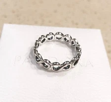 Pandora Infinity Shine Ring #190994 +HINGED BOX +POLISH CLOTH +Tag ~Choose Size