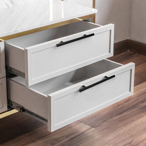 Kitchen Cabinet Door Handles Matte Black Stainless Steel Door Drawer Pull T Bar - Picture 9 of 15