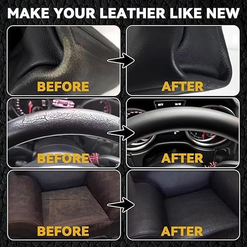 Black Leather Repair Kit for Furniture, Leather Seat Repair Kit for Cars, Easily - Picture 3 of 6