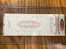 Derek Jeter First game as Yankees Captain Full Ticket stub 6/3/2003 Reds Yankees