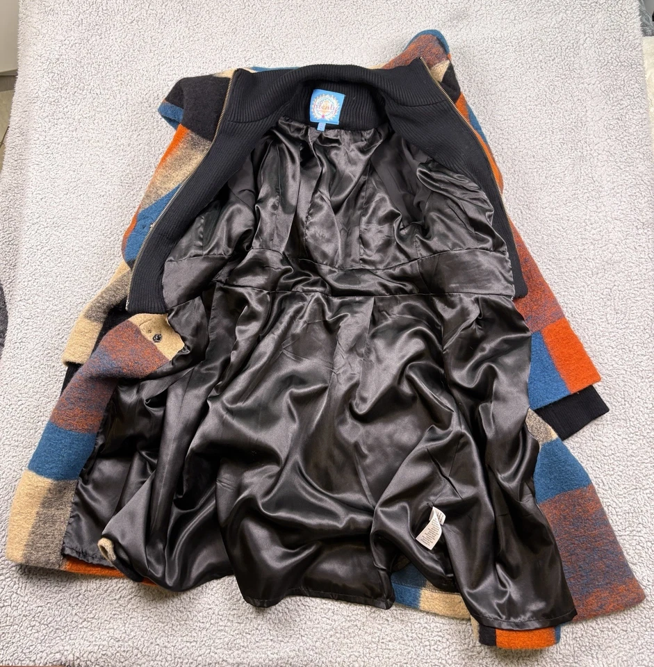 Abrigo Plenty Tracy Reese Anthropologie para mujer 10 retazos mezcla de lana declaración Foto 2 de 4