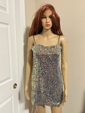 Women's Dress Sequin Party Dress Holidays Dress Mini Urban Outfitters Size S