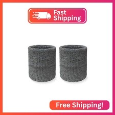 COUVER 4" Tall Wrist Sweatband - Charcoal