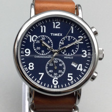 Timex Chronograph Watch Mens 40mm Silver Tone...