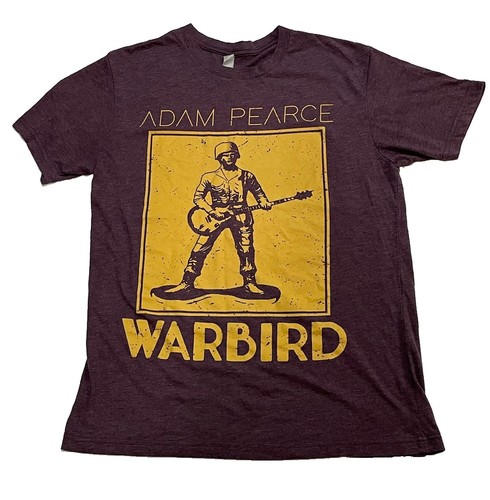 Rare Adam Pearce Warbird T-Shirt Med NEXT LEVEL, Short Sleeve,Purple&Gold