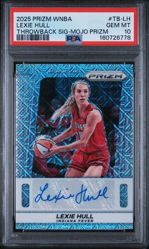 Panini 2025 Prizm WNBA Lexie Hull Throwback Sig Mojo Prizm Auto /25 PSA 10