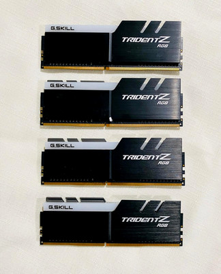 Used test passed G.Skill Trident Z RGB 32GB (4x8GB) RAM DDR4 3200MHz - READ