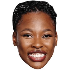 Ashleigh Johnson Smile Celebrity Mask, Flat Card Face, Fancy Dress Mask