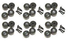 (24 PACK) PENN ELCOM 9101Y Amp / Case / Cabinet Rubber Feet - Bumper 7/8" X 1/2"