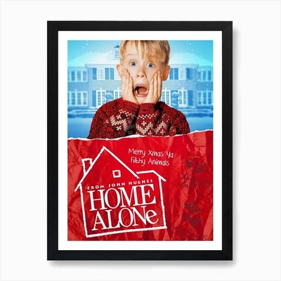 Home Alone, Wandbild, Film, Post gerahmtes Wandbild Poster Leinwanddruck Bild