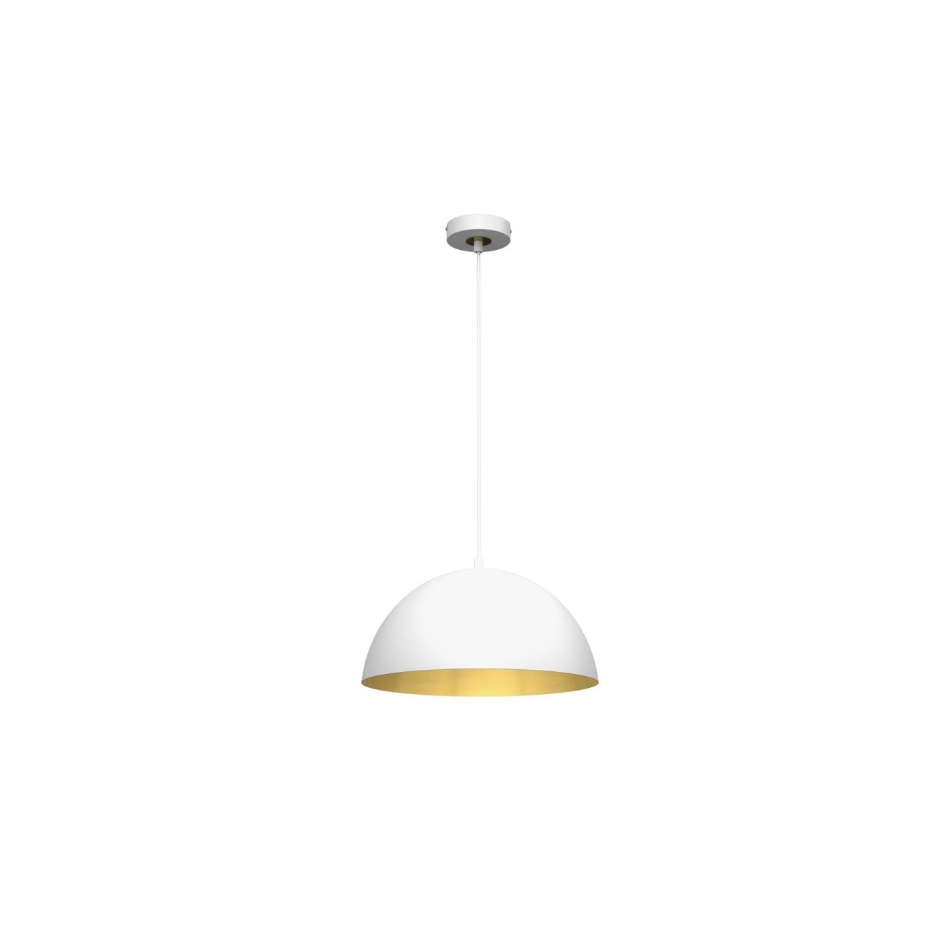 Pendant Light BETA WHITE/GOLD 1xE27 35cm MLP7897