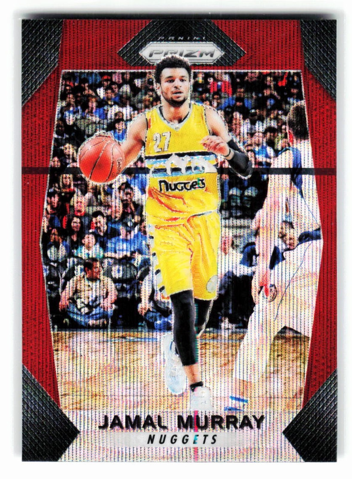 2017 Panini Prizm Jamal Murray Prizms Ruby Wave #167 Nuggets