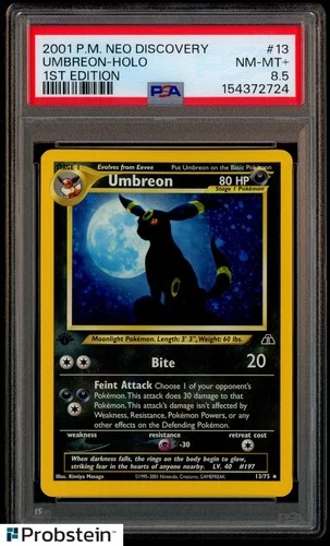 2001 Pokemon Neo Discovery 1st Edition #13 Umbreon Holo PSA 8.5 NM-MT+