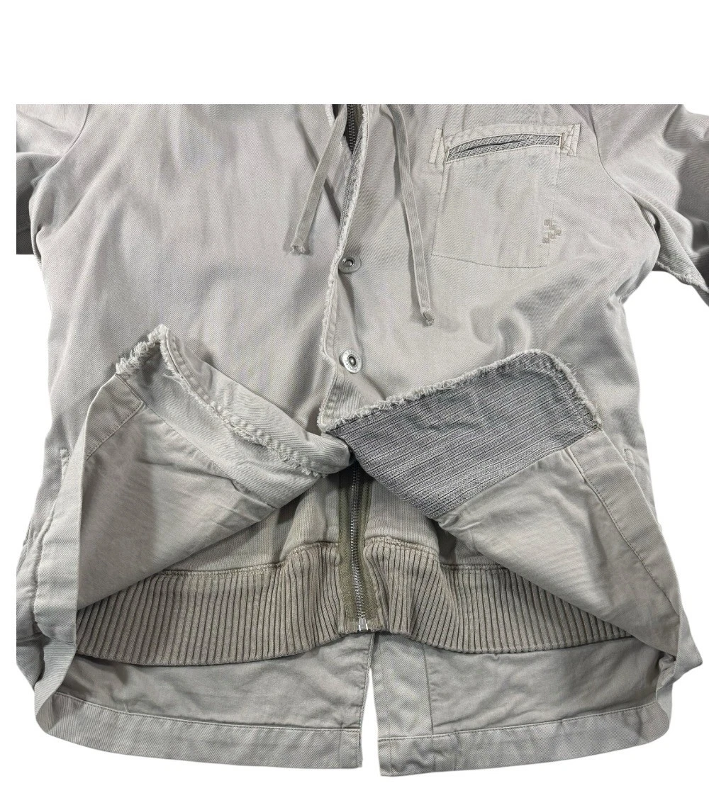 SONNETI Hybrid Style Blazer 2 in 1 Beige Hooded Jacket Sz M Retro 2005 Mens Mint - product detail image 7