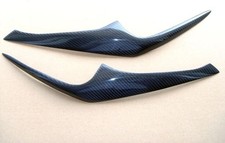 Carbon Fiber Headlight Eyebrows Eyelids For 2003-2006 Hyundai Tiburon Coupe A