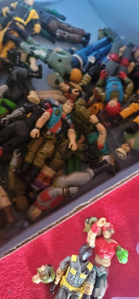 GI JOE  Lot OF 3 Random Vintage Hasbro 80's and 90's GI Joe Action Figures - Image 2 of 4