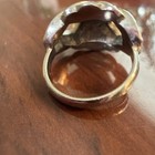 Vintage AVON Silver-tone w/ Purple Glass & Faux Marcasite Ring, Size 5 — photo 5