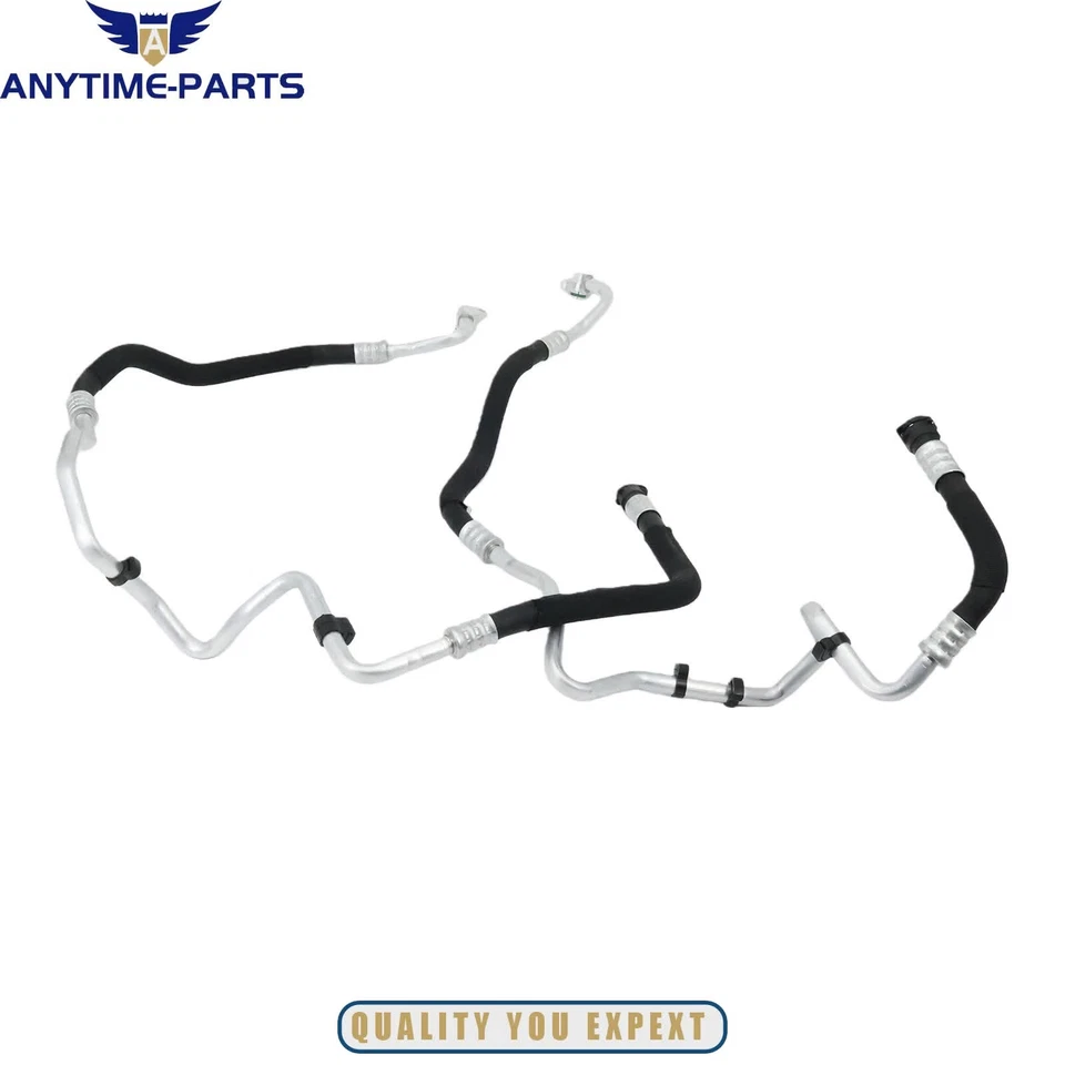 Tubo de entrada y salida de manguera de línea de enfriador de aceite del motor apto para BMW 535i 640i 17227636879 Foto 3 de 4