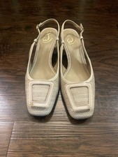Sam Edelman Sam Edelman Women's Tracie Slingback Heel - Light Natural Weave 9