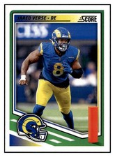 Jared Verse 2025 Score #164 Los Angeles Rams Football *332B