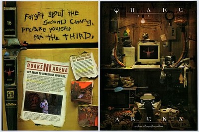 Quake III Arena - PC - Id Software - Vintage Original Print Ad/Poster Promo 1999